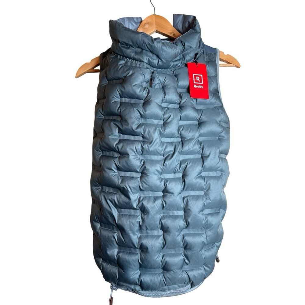 Reddy Dog Reflective Puffer Jacket Insulated Water-Resistant Black Gray XXL NWT